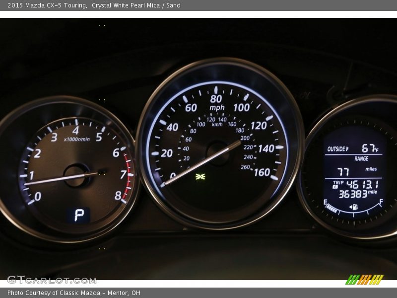 Crystal White Pearl Mica / Sand 2015 Mazda CX-5 Touring