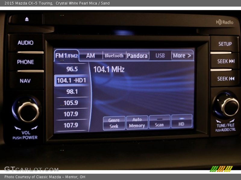Crystal White Pearl Mica / Sand 2015 Mazda CX-5 Touring