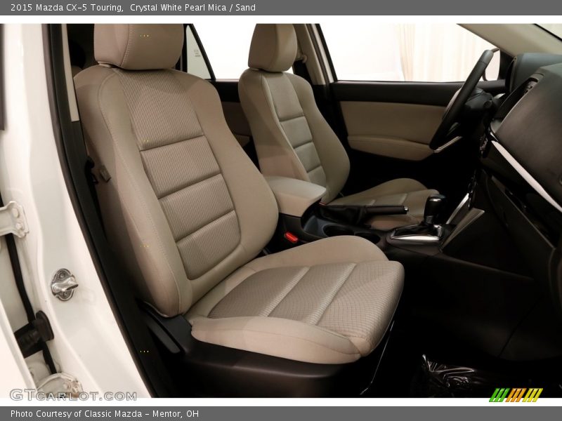Crystal White Pearl Mica / Sand 2015 Mazda CX-5 Touring