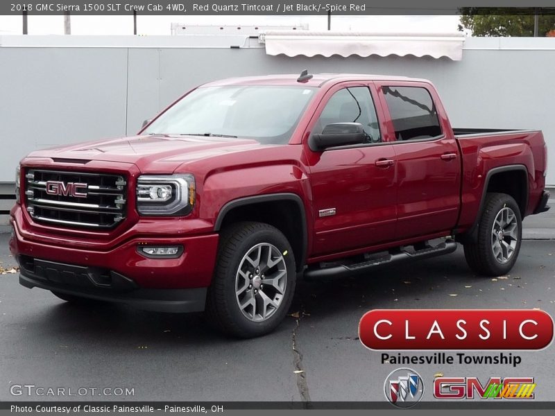 Red Quartz Tintcoat / Jet Black/­Spice Red 2018 GMC Sierra 1500 SLT Crew Cab 4WD