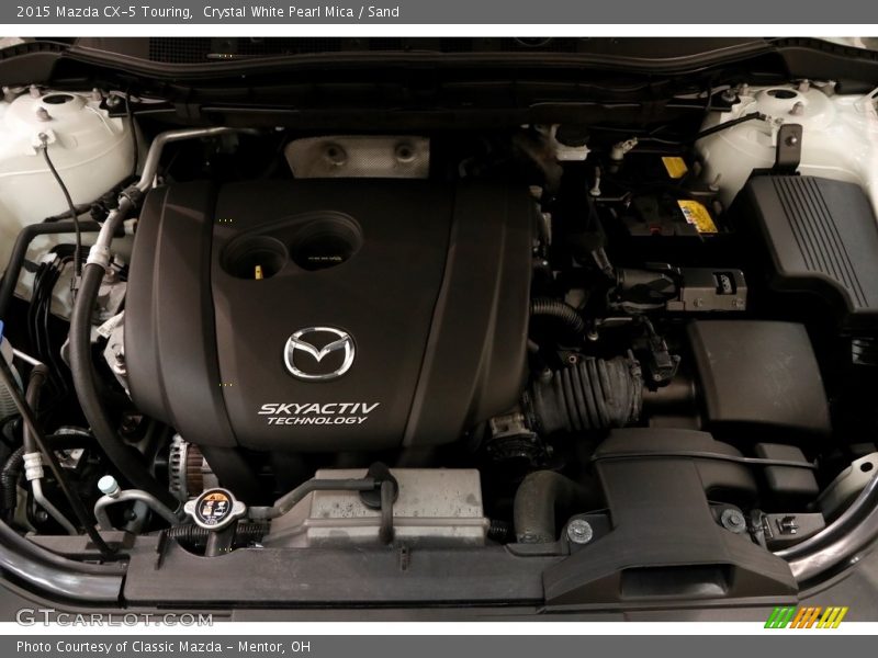 Crystal White Pearl Mica / Sand 2015 Mazda CX-5 Touring