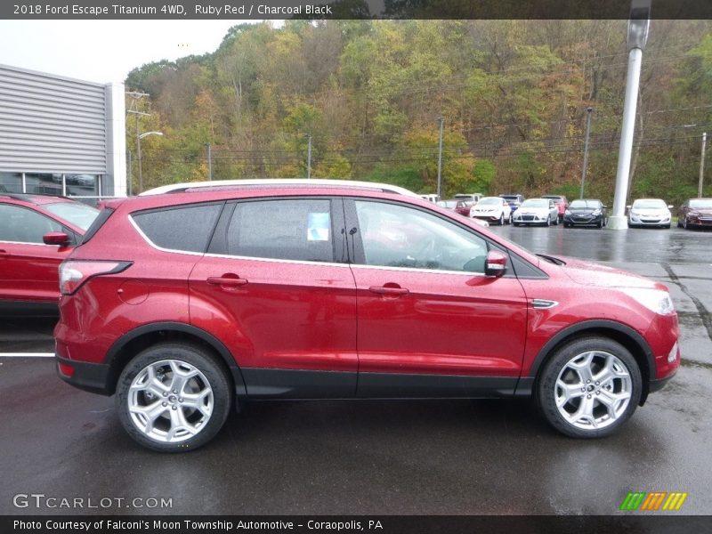 Ruby Red / Charcoal Black 2018 Ford Escape Titanium 4WD