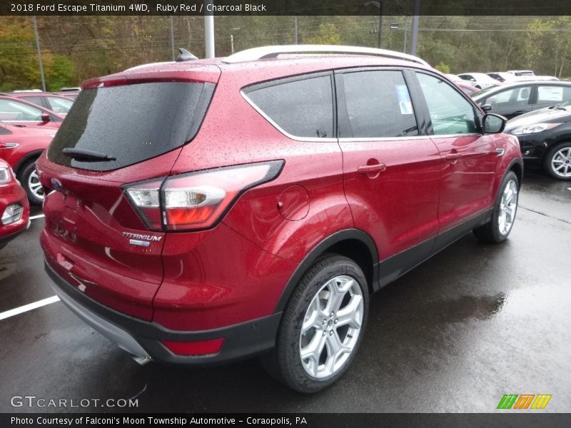 Ruby Red / Charcoal Black 2018 Ford Escape Titanium 4WD