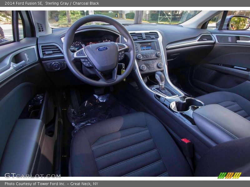 Sterling Gray / Charcoal Black 2014 Ford Fusion SE