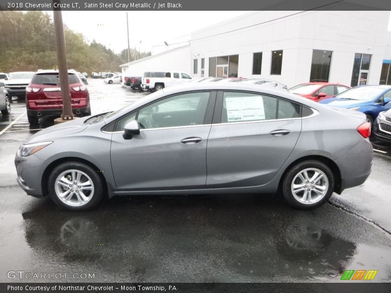 Satin Steel Gray Metallic / Jet Black 2018 Chevrolet Cruze LT