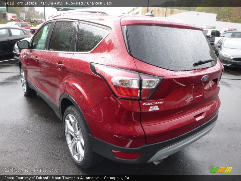 Ruby Red / Charcoal Black 2018 Ford Escape Titanium 4WD