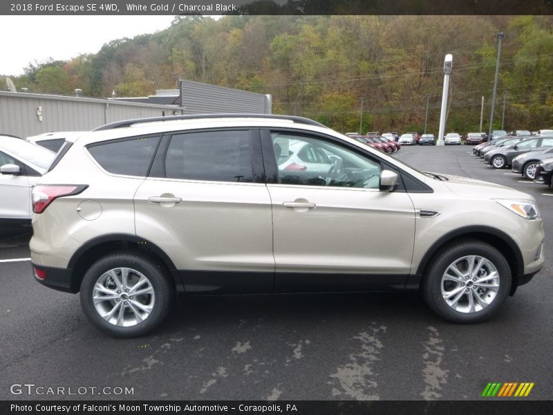 White Gold / Charcoal Black 2018 Ford Escape SE 4WD