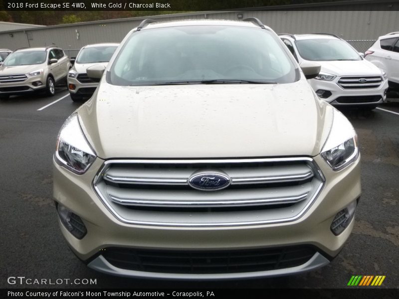 White Gold / Charcoal Black 2018 Ford Escape SE 4WD