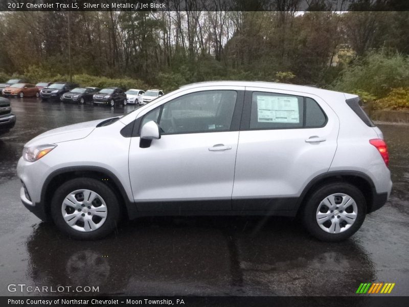 Silver Ice Metallic / Jet Black 2017 Chevrolet Trax LS