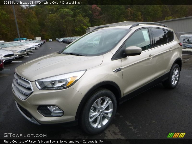 White Gold / Charcoal Black 2018 Ford Escape SE 4WD