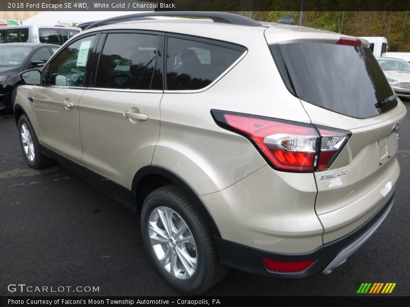 White Gold / Charcoal Black 2018 Ford Escape SE 4WD