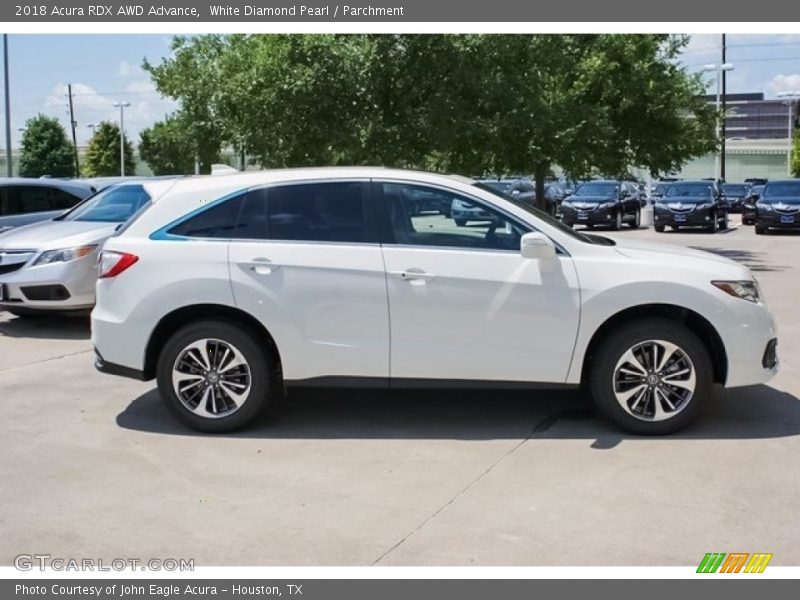 White Diamond Pearl / Parchment 2018 Acura RDX AWD Advance