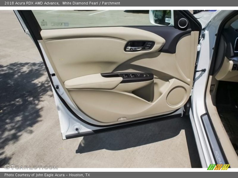 White Diamond Pearl / Parchment 2018 Acura RDX AWD Advance