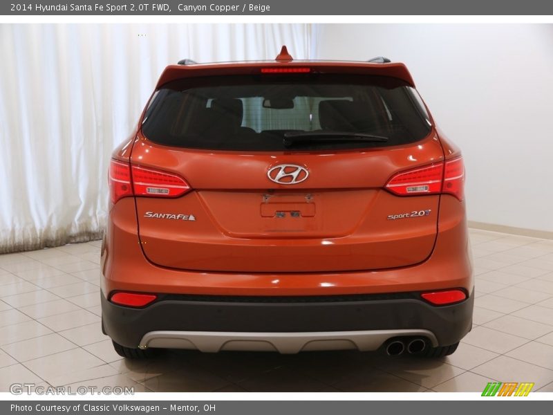 Canyon Copper / Beige 2014 Hyundai Santa Fe Sport 2.0T FWD