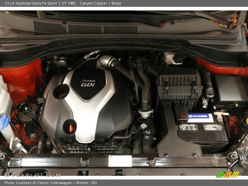 Canyon Copper / Beige 2014 Hyundai Santa Fe Sport 2.0T FWD