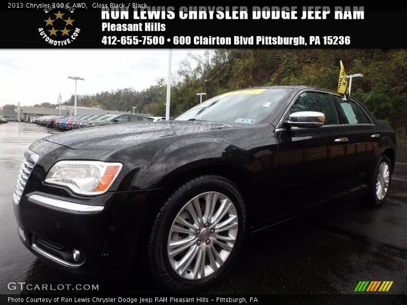 Gloss Black / Black 2013 Chrysler 300 C AWD