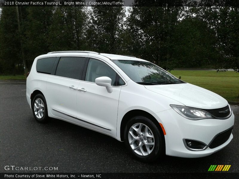 Bright White / Cognac/Alloy/Toffee 2018 Chrysler Pacifica Touring L