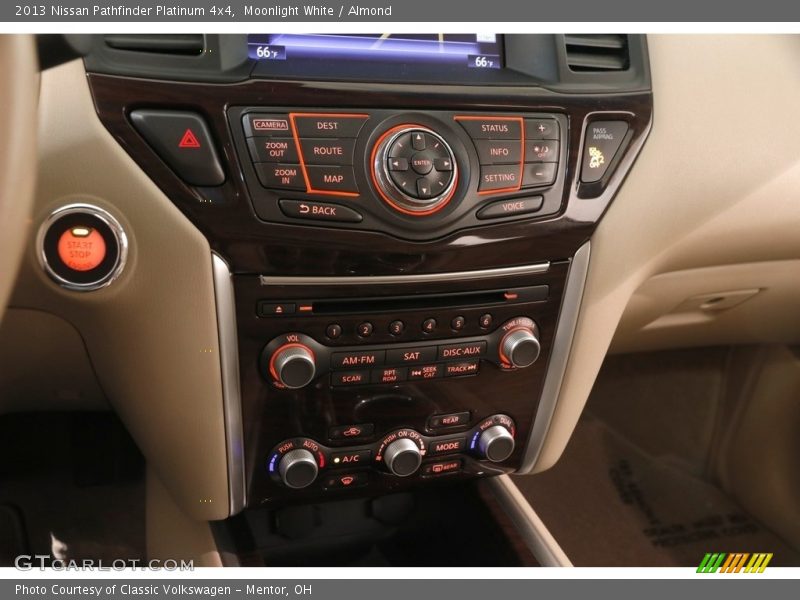 Moonlight White / Almond 2013 Nissan Pathfinder Platinum 4x4