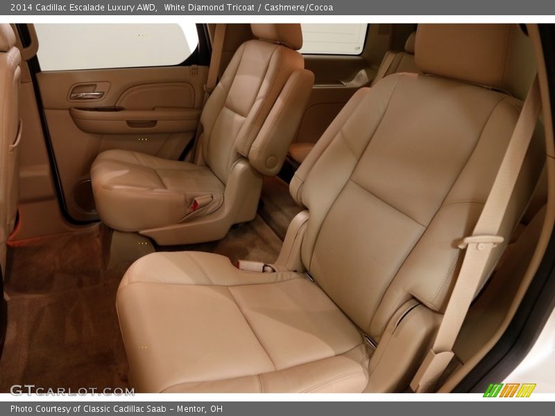 White Diamond Tricoat / Cashmere/Cocoa 2014 Cadillac Escalade Luxury AWD