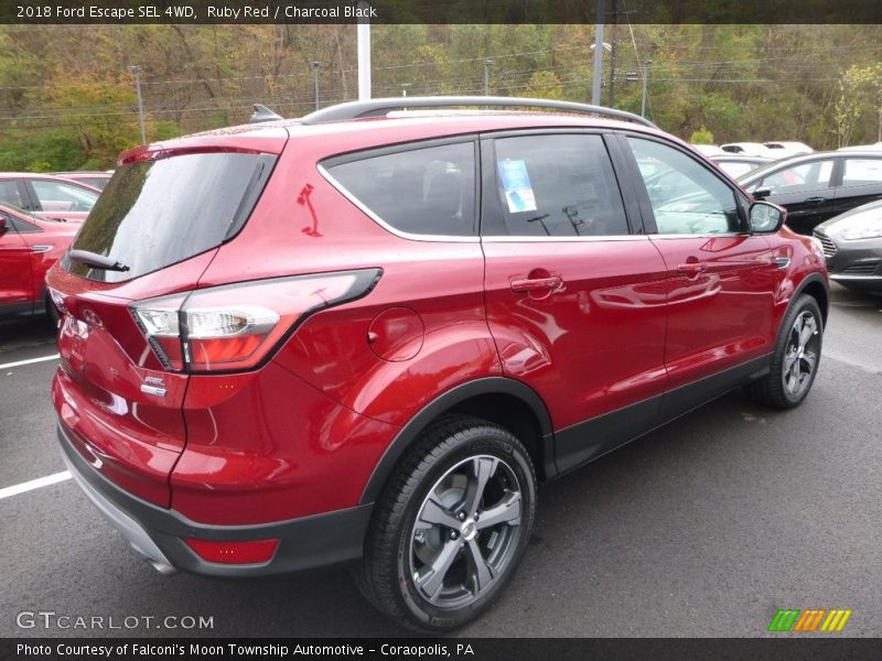 Ruby Red / Charcoal Black 2018 Ford Escape SEL 4WD