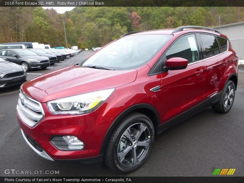 Ruby Red / Charcoal Black 2018 Ford Escape SEL 4WD