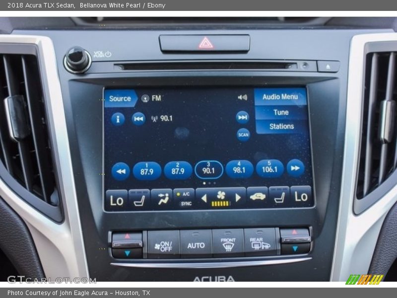 Bellanova White Pearl / Ebony 2018 Acura TLX Sedan