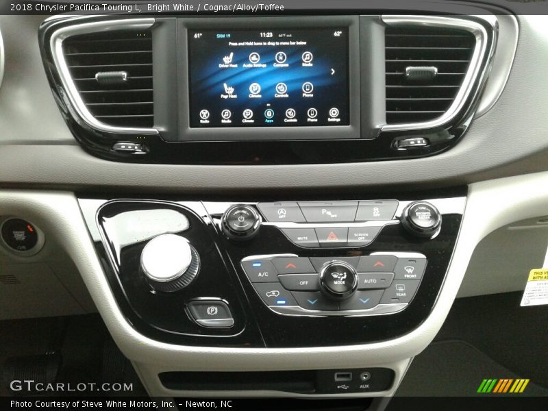 Bright White / Cognac/Alloy/Toffee 2018 Chrysler Pacifica Touring L