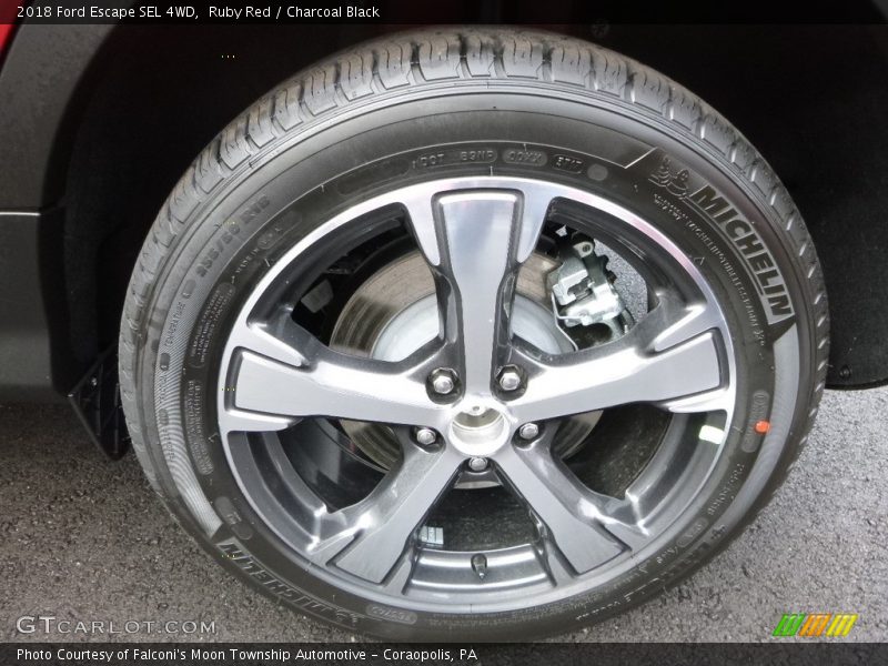 Ruby Red / Charcoal Black 2018 Ford Escape SEL 4WD