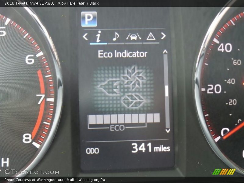 Ruby Flare Pearl / Black 2018 Toyota RAV4 SE AWD