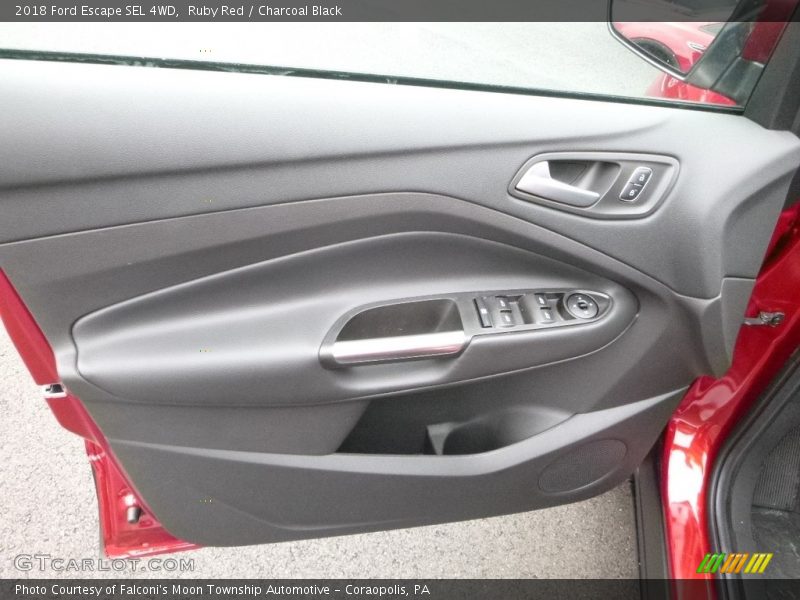 Ruby Red / Charcoal Black 2018 Ford Escape SEL 4WD
