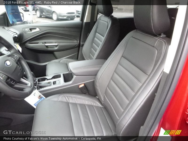 Ruby Red / Charcoal Black 2018 Ford Escape SEL 4WD