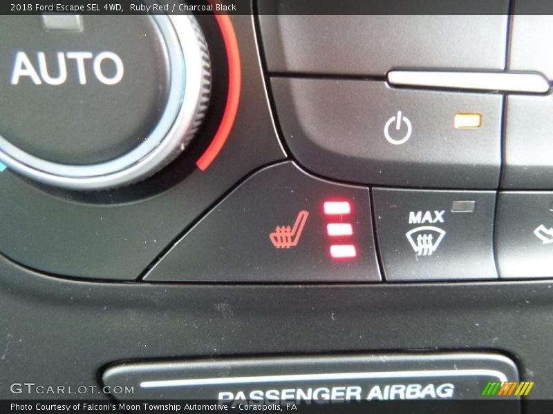 Ruby Red / Charcoal Black 2018 Ford Escape SEL 4WD