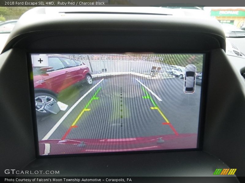 Ruby Red / Charcoal Black 2018 Ford Escape SEL 4WD
