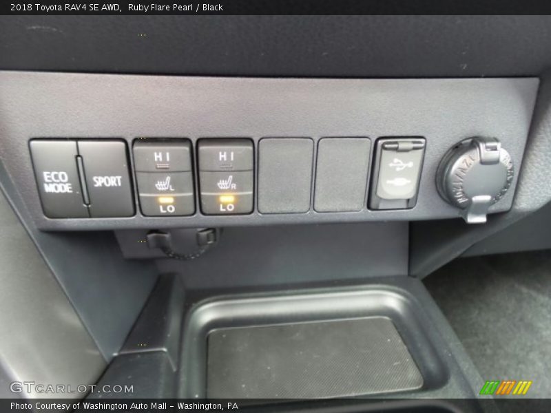 Ruby Flare Pearl / Black 2018 Toyota RAV4 SE AWD