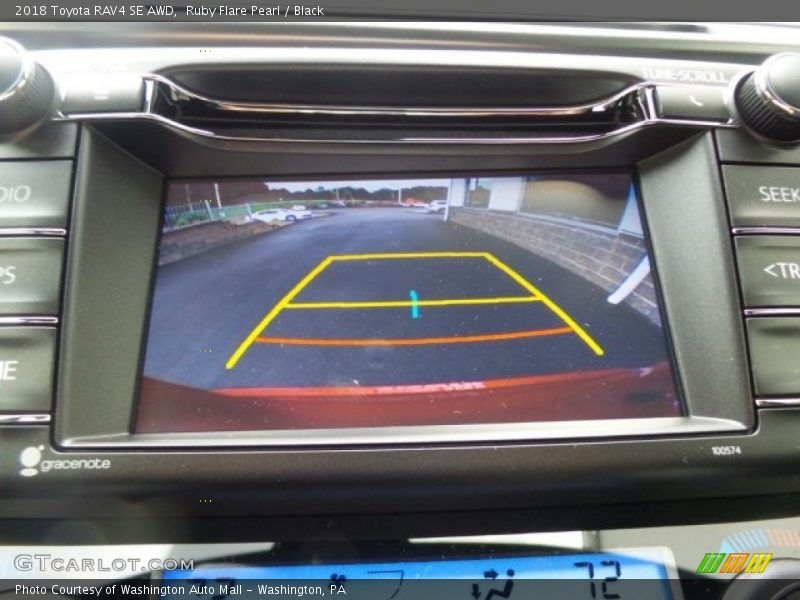 Ruby Flare Pearl / Black 2018 Toyota RAV4 SE AWD
