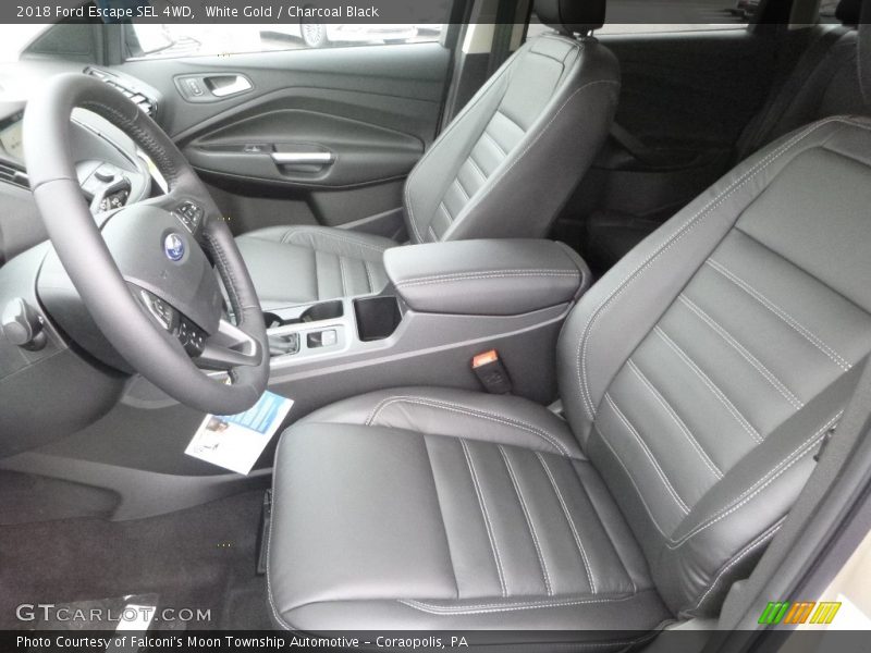 White Gold / Charcoal Black 2018 Ford Escape SEL 4WD