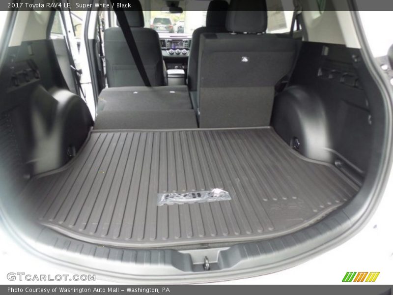 Super White / Black 2017 Toyota RAV4 LE