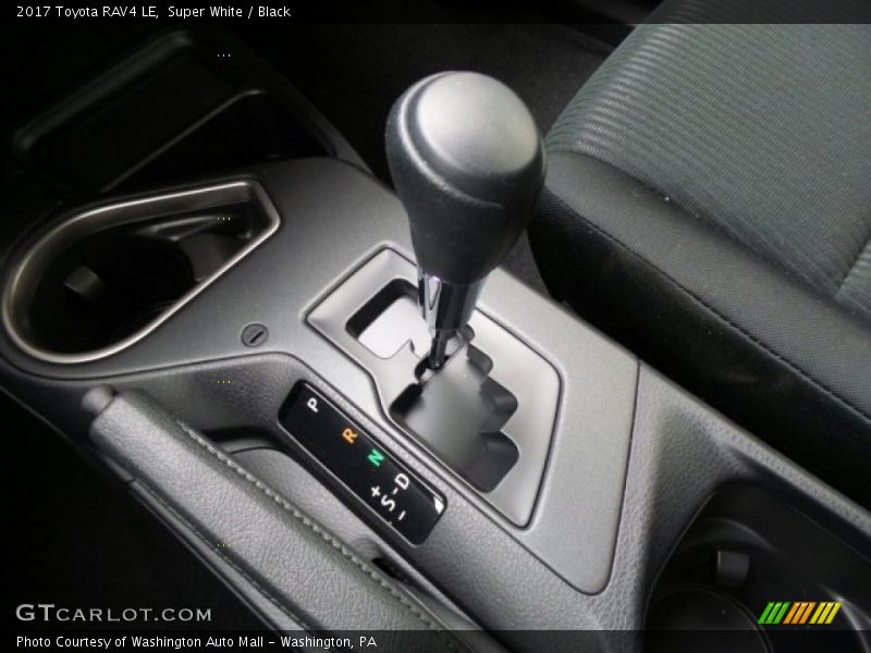 Super White / Black 2017 Toyota RAV4 LE