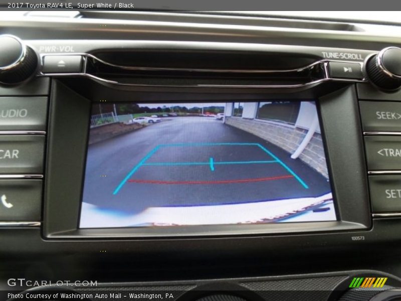 Super White / Black 2017 Toyota RAV4 LE