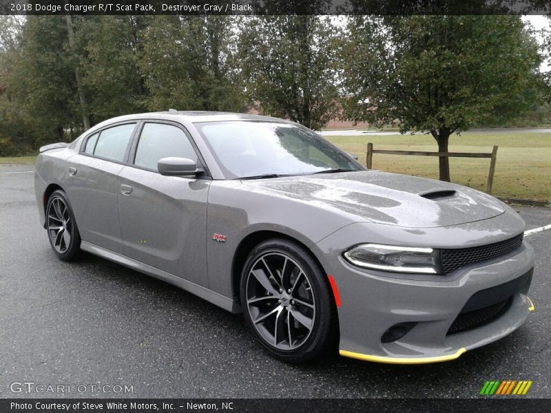 Destroyer Gray / Black 2018 Dodge Charger R/T Scat Pack