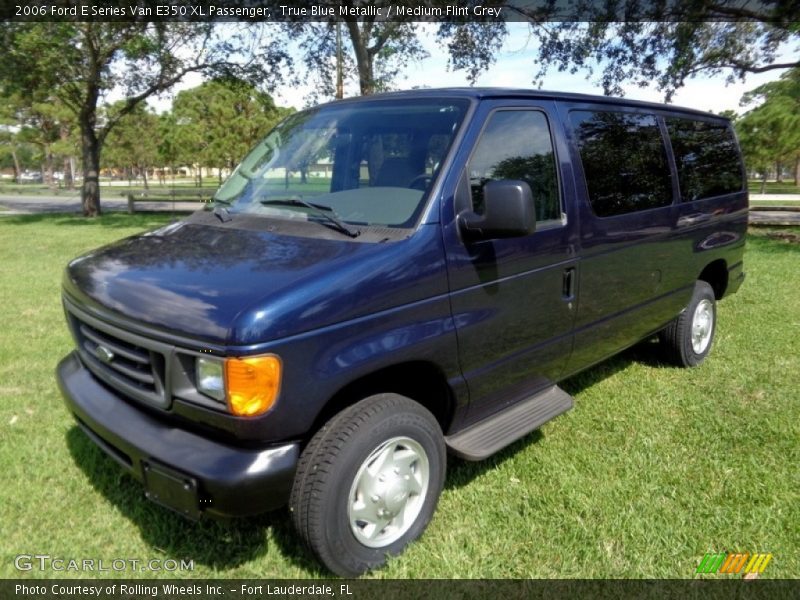 True Blue Metallic / Medium Flint Grey 2006 Ford E Series Van E350 XL Passenger