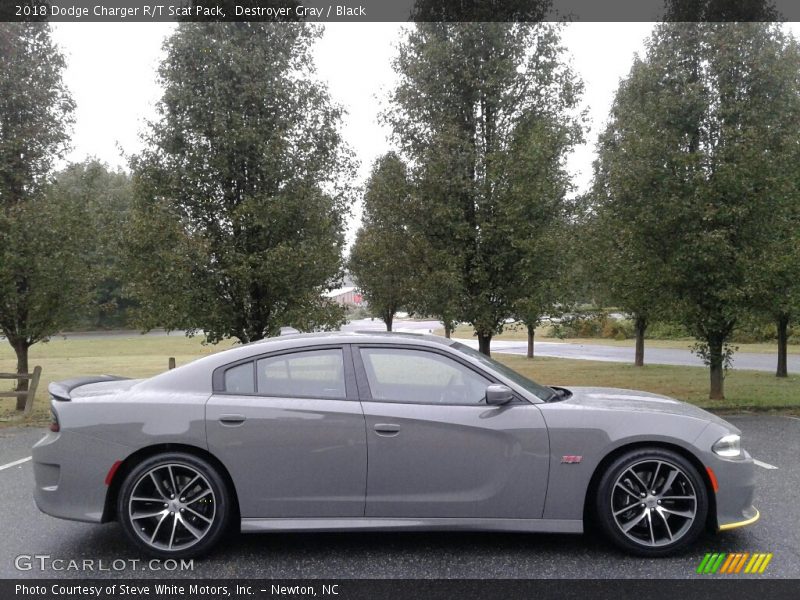 Destroyer Gray / Black 2018 Dodge Charger R/T Scat Pack