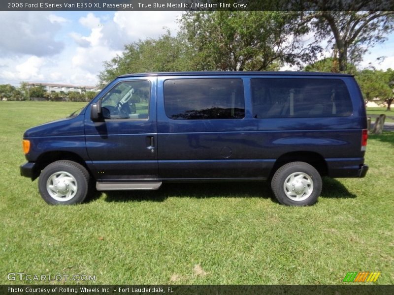 True Blue Metallic / Medium Flint Grey 2006 Ford E Series Van E350 XL Passenger