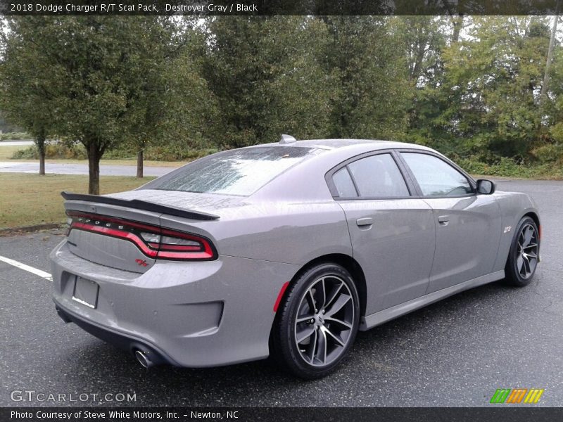 Destroyer Gray / Black 2018 Dodge Charger R/T Scat Pack