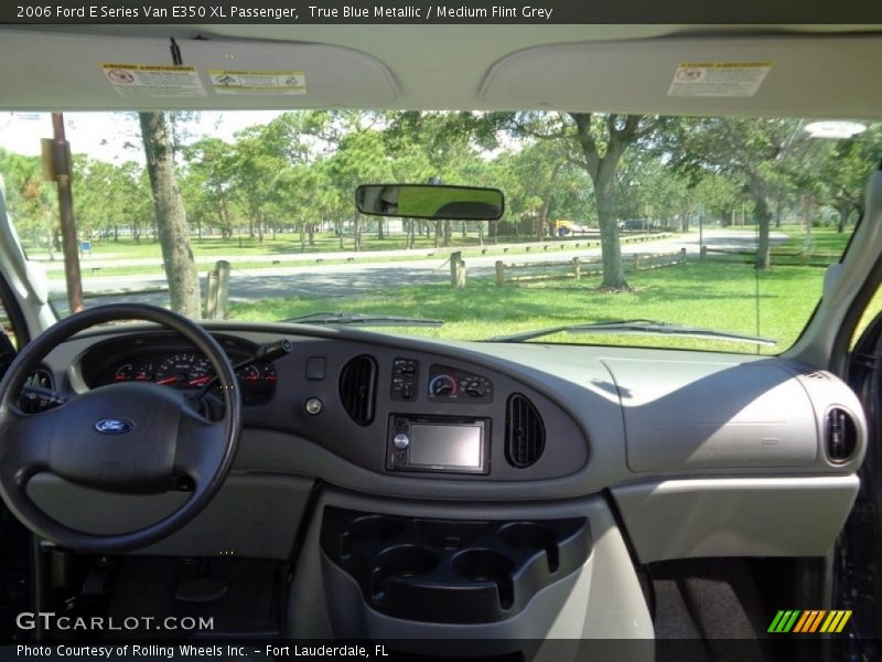 True Blue Metallic / Medium Flint Grey 2006 Ford E Series Van E350 XL Passenger