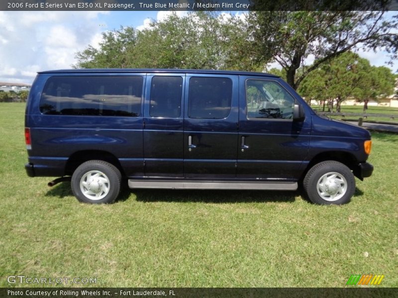 True Blue Metallic / Medium Flint Grey 2006 Ford E Series Van E350 XL Passenger