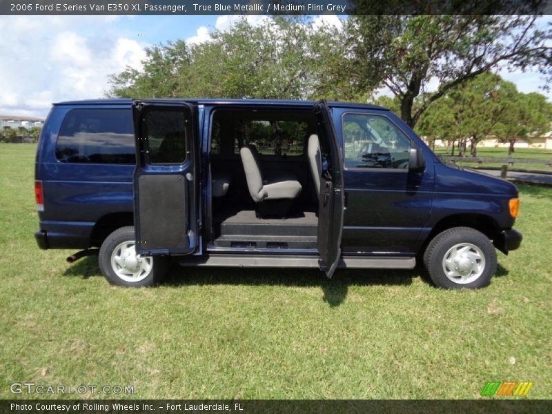 True Blue Metallic / Medium Flint Grey 2006 Ford E Series Van E350 XL Passenger