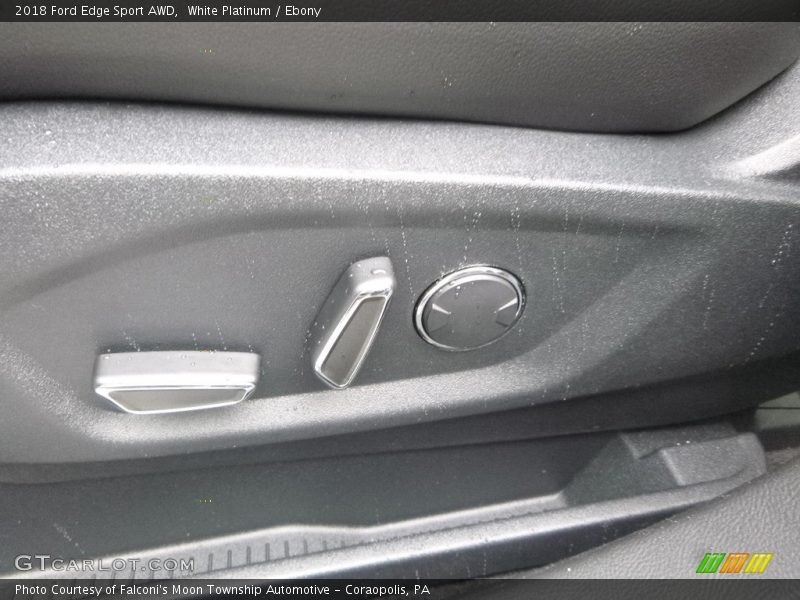 White Platinum / Ebony 2018 Ford Edge Sport AWD