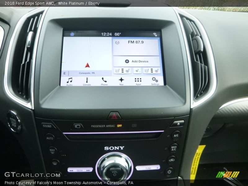 Navigation of 2018 Edge Sport AWD