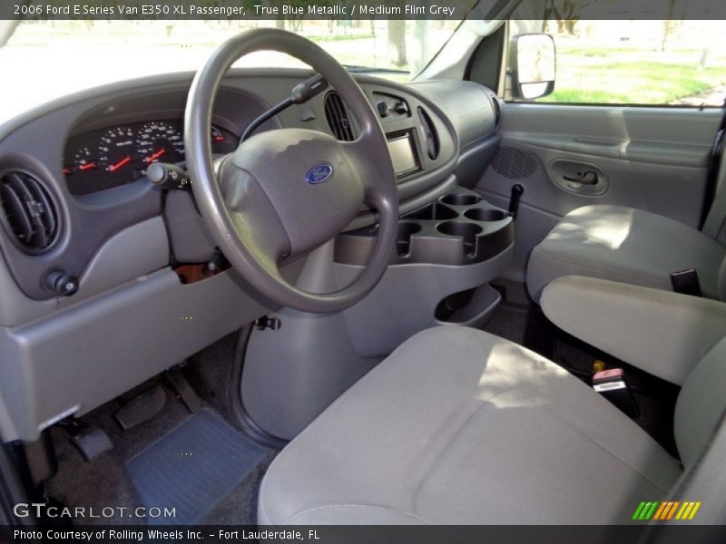True Blue Metallic / Medium Flint Grey 2006 Ford E Series Van E350 XL Passenger